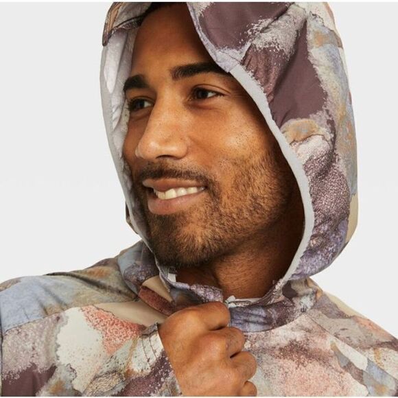 ALL IN MOTION jacket | packable camo windbreaker | small mens - Picture 4 of 12